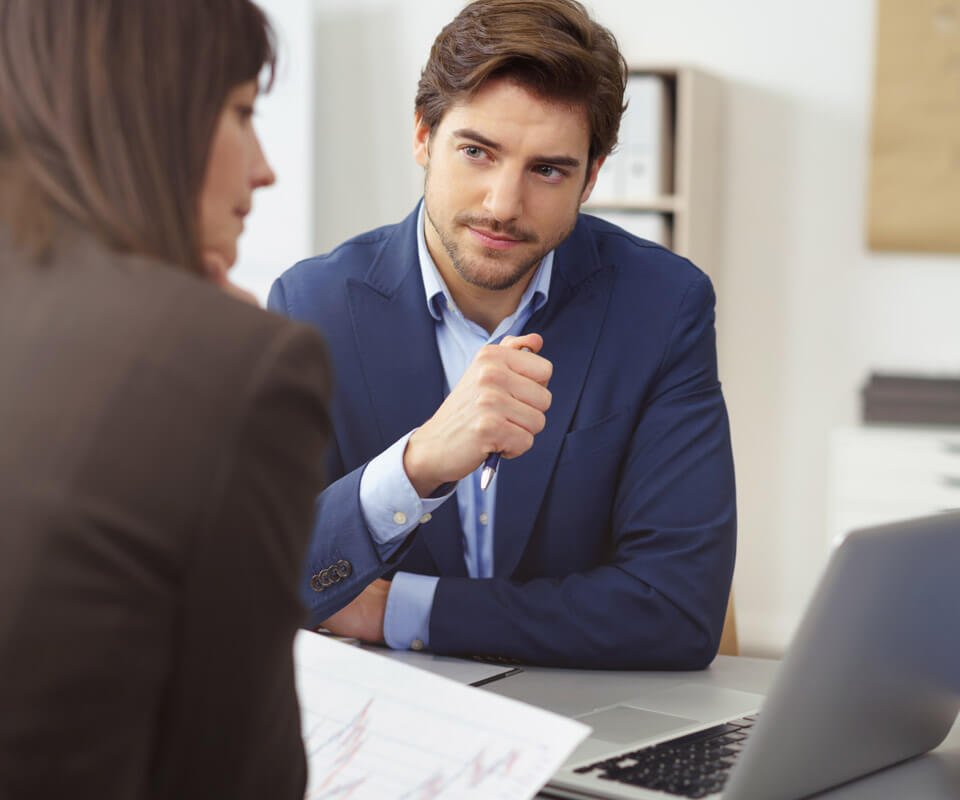 Business Advisor in a meeting with a client